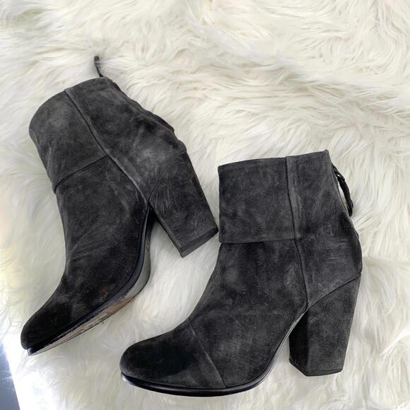 RAG & BONE gray ankle boots booties sz 38 fits 7.5 - Picture 7 of 9